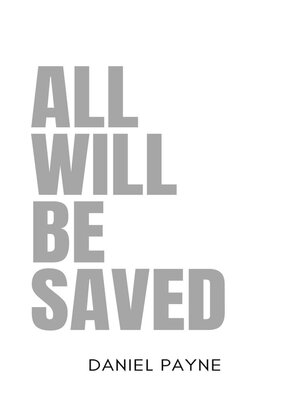 cover image of All Will Be Saved